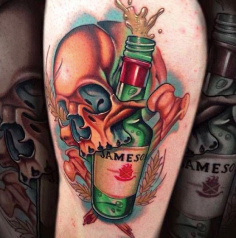 Jeg drak for meget Jameson; nu kommer jeg op på tre.