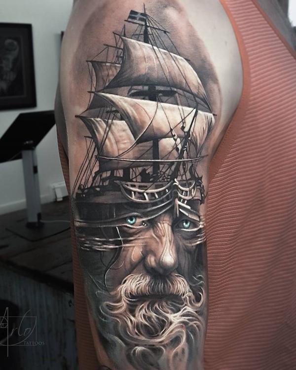 Βάρκα με τατουάζ πορτρέτου-54