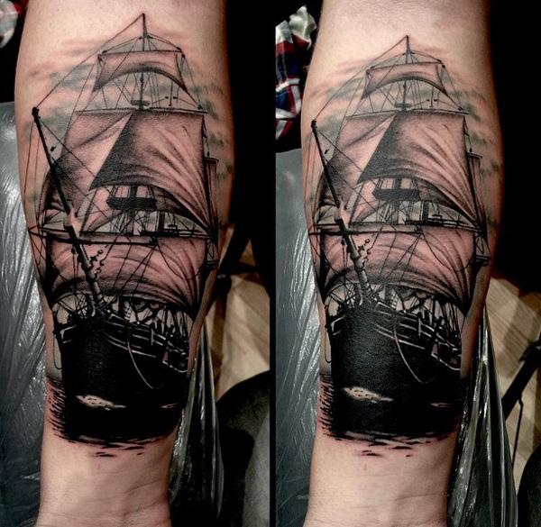 Σκάφος σκάφος τατουάζ-93