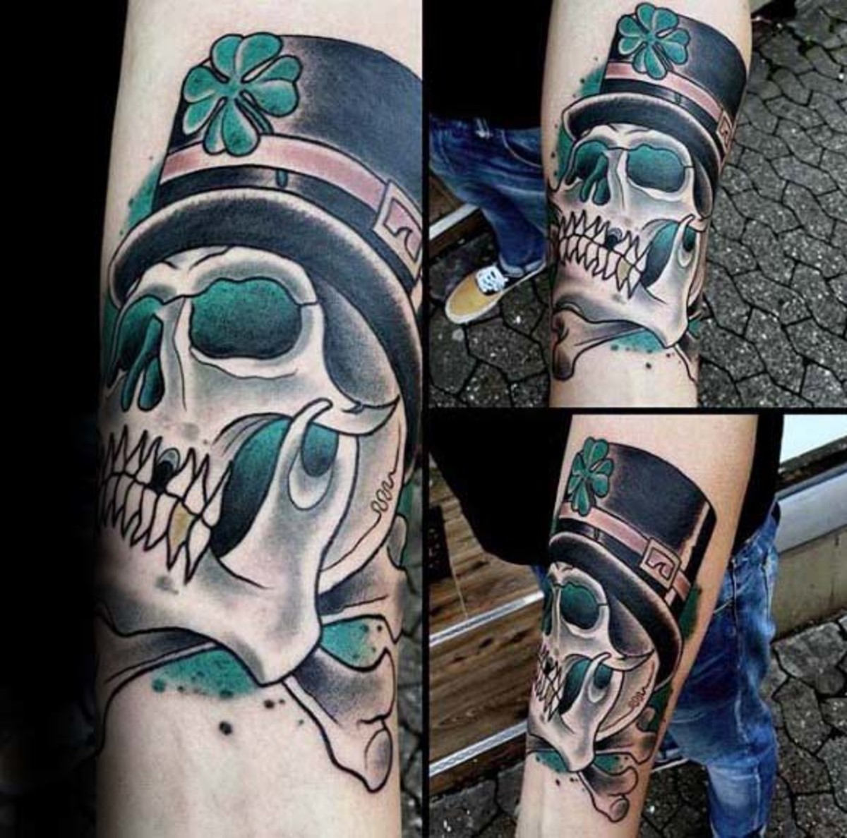 kranium-og-kryds-ben-herrer-irsk-tema-indre-underarm-tatoveringer-2