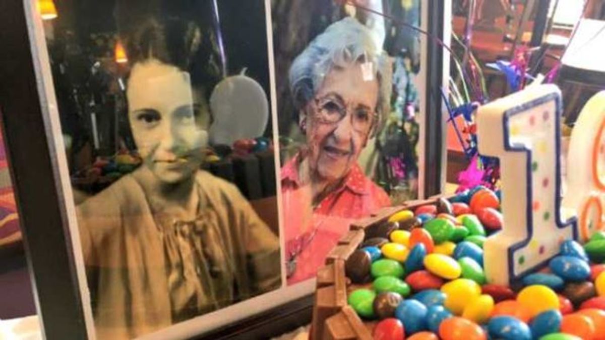 106 -vuotias nainen, taco bell syntymäpäivä, taco bell, Phoenix arizona, myrtis jewel painter