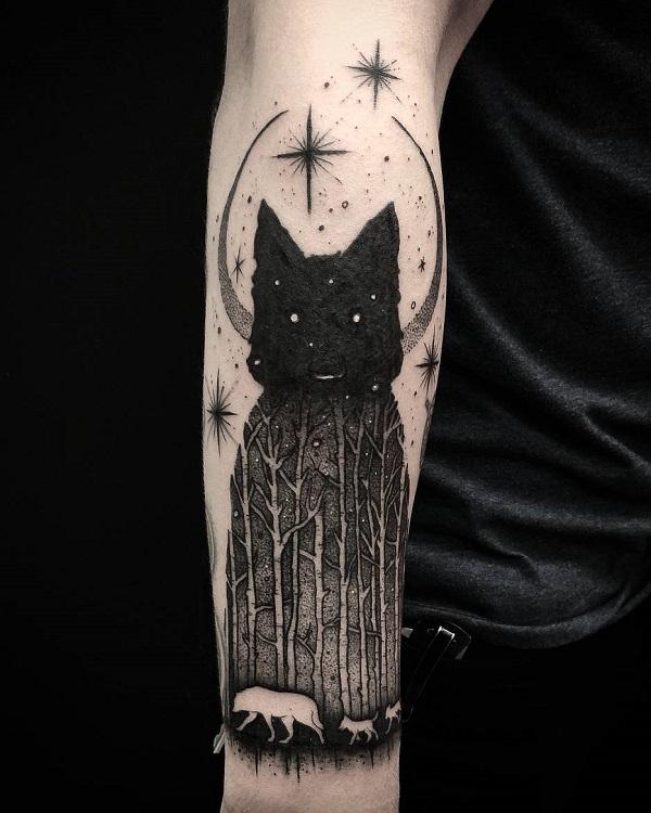 Cool underarm tatovering idé