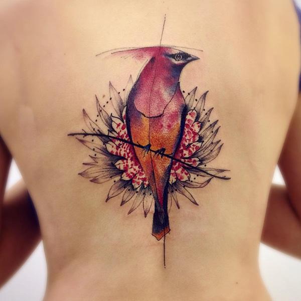 kardinal-fugl-tilbage-tatovering-90