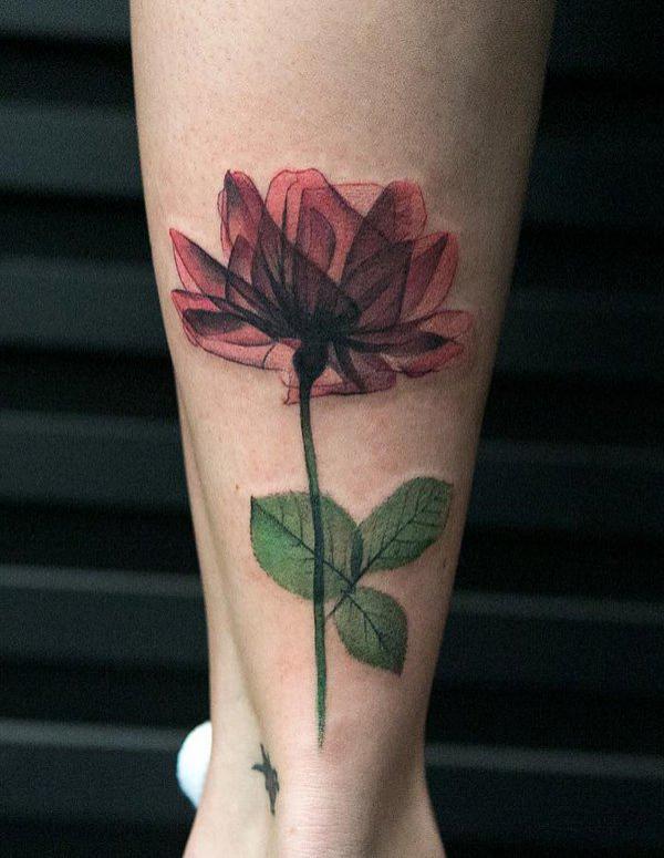 ruusun vasikan tatuointi tytölle