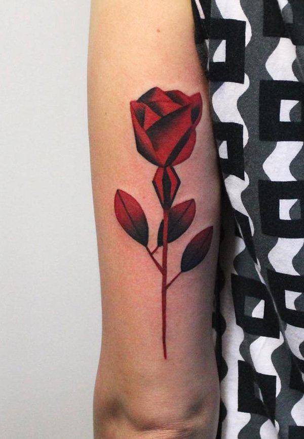 Rose hihan tatuointi