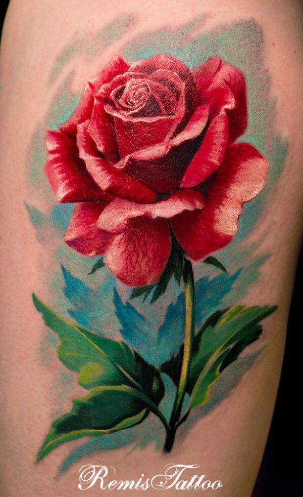 Maalaus tyyli Rose Tattoo