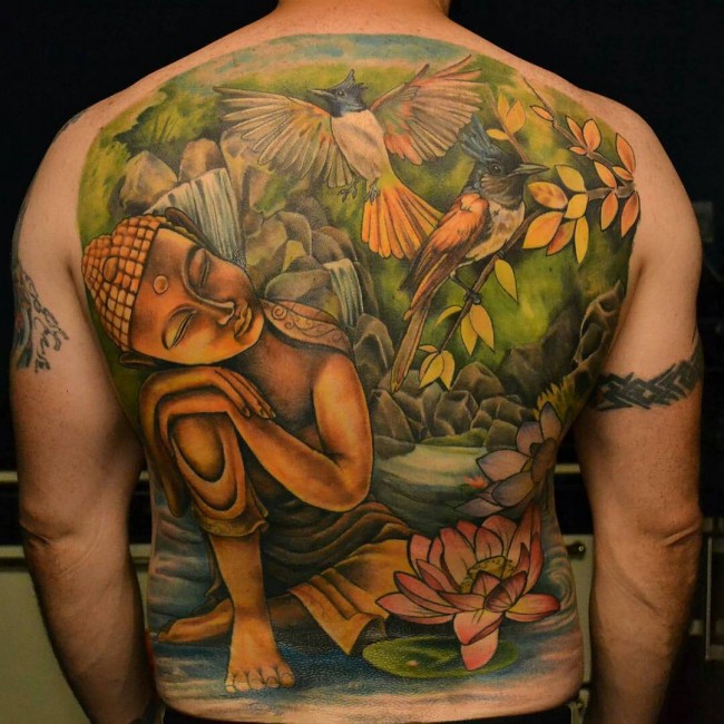 131 Buddha Tattoo Designs, der simpelthen får det rigtigt