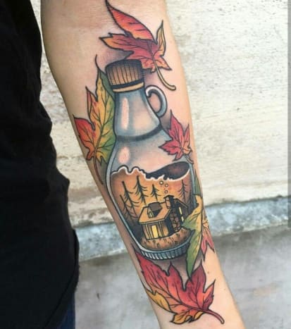 100-tattoo-ideas-15-0cba820d4b2159d5b7e3f4ff5c1b4a2b-maple-syrup-fall-tattoo-jpg