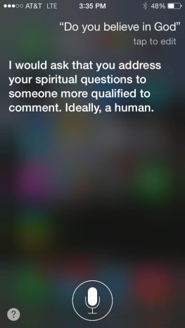 Mutta ajattelin, että koko Sirin tarkoitus oli korvata ihmissuhde.