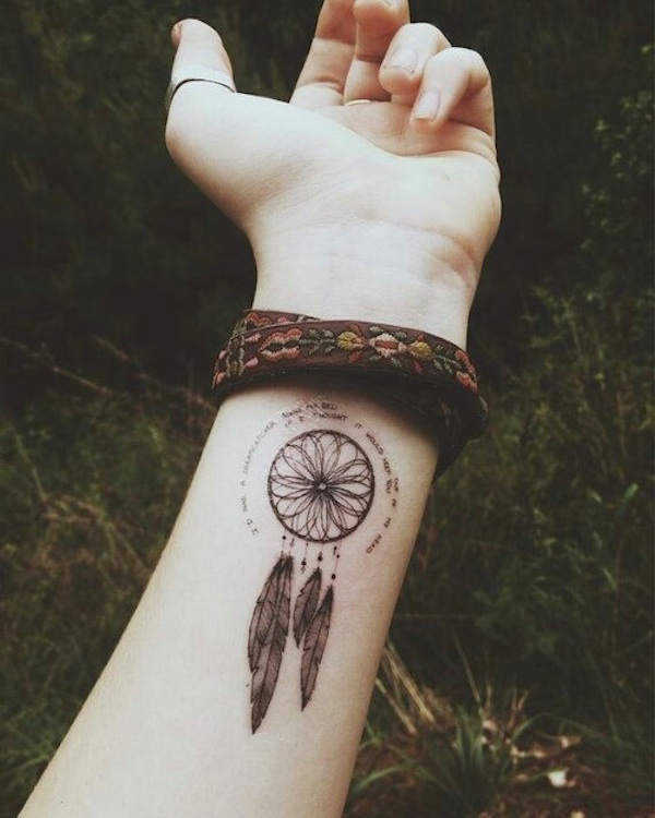 166 Dreamcatcher Tattoos for a Good Night Sleep