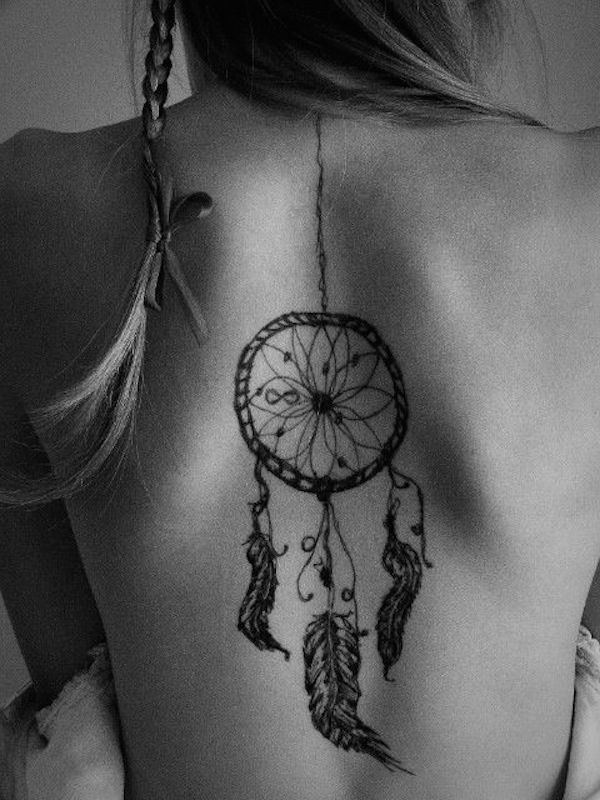 166 Dreamcatcher Tattoos for a Good Night Sleep