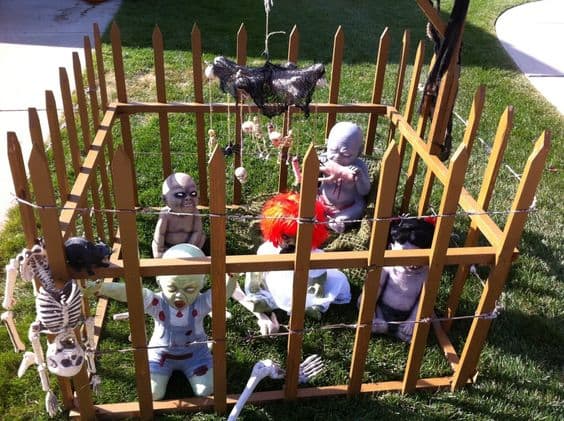 Mødre kan relatere til dette kreative Halloween -display.