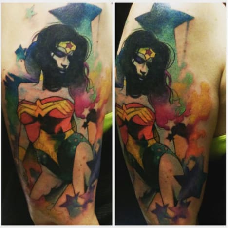 Wonder Woman -tatuointi, Sergio Lindop.