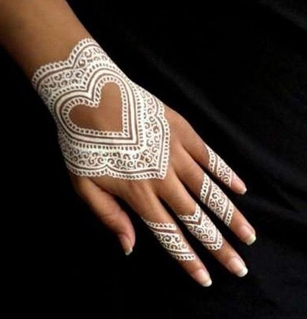 Hvid Henna Design-8