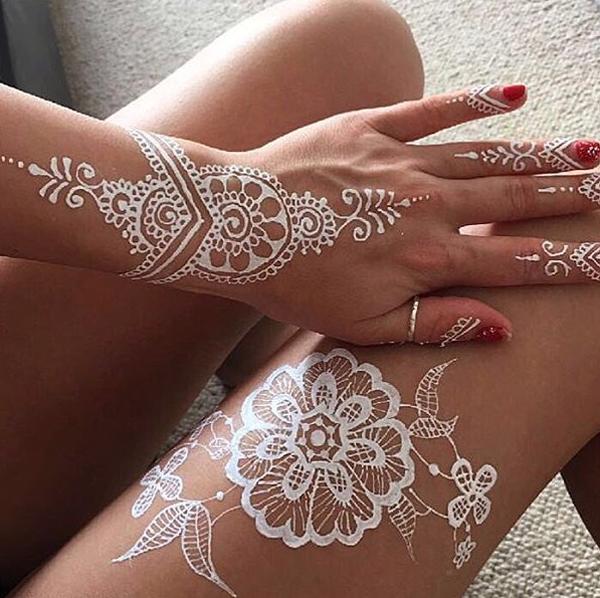 Hvid Henna Design-23