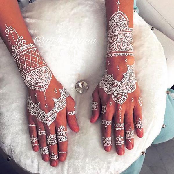 Hvid Henna Design-25