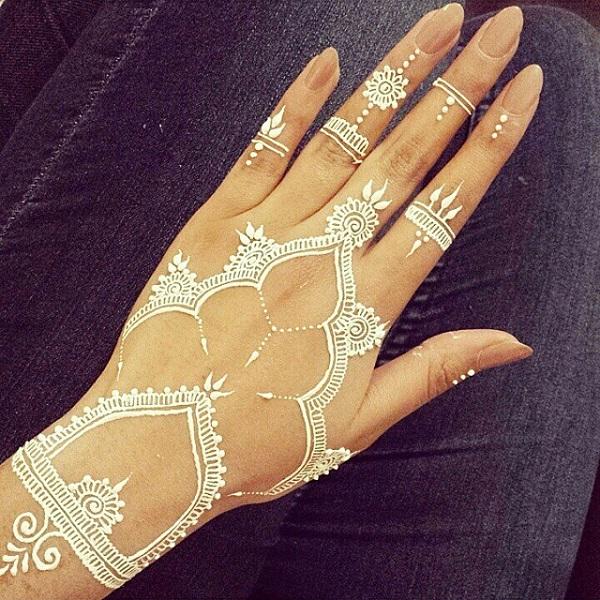 Hvid Henna Design-3