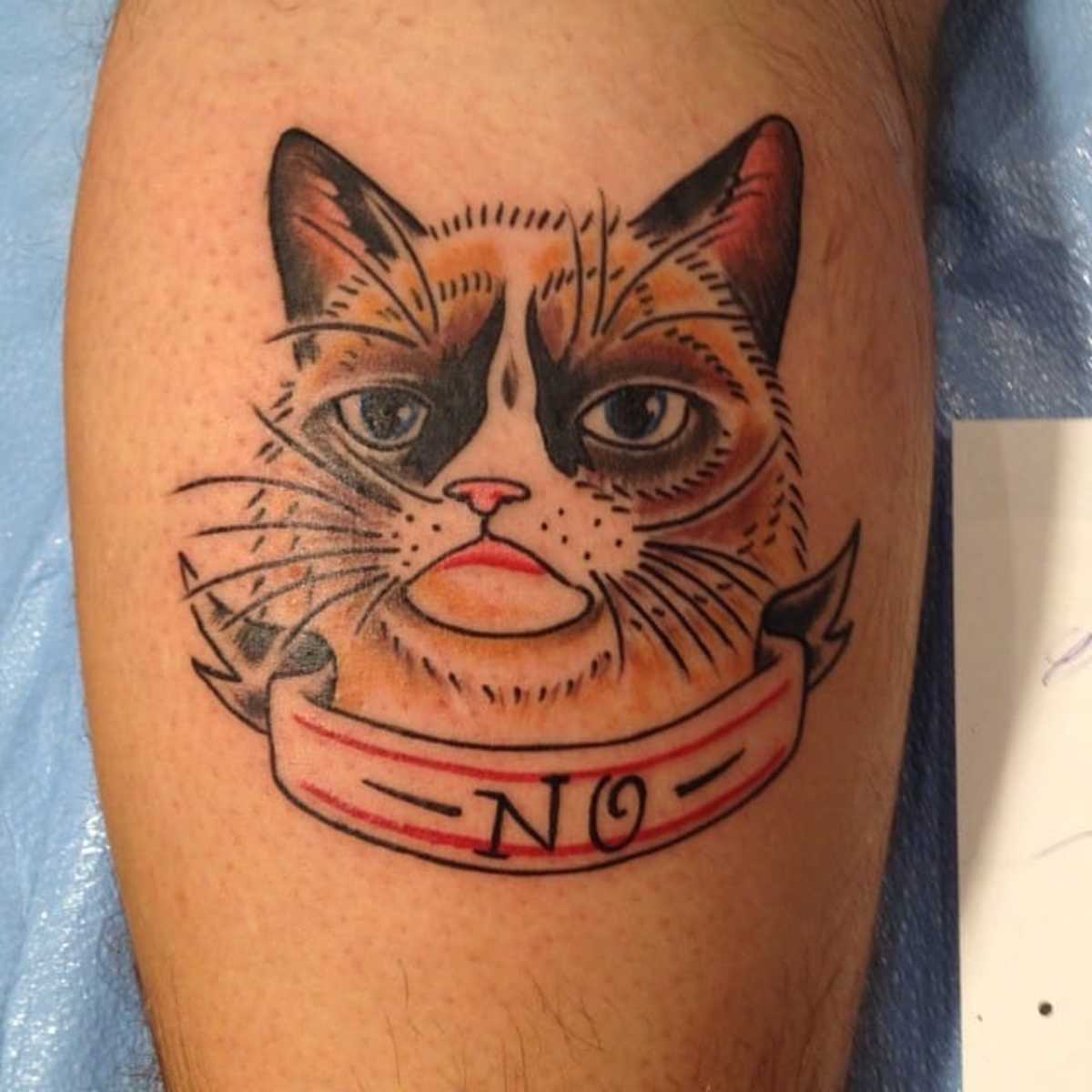 Fantastisk-Grumpy-Cat-Tattoo-af-Al-Lytle