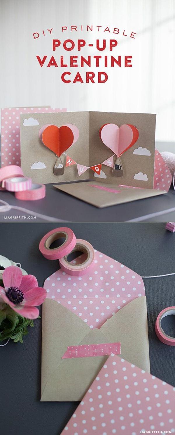 DIY Valentine Pop-Up -kortti