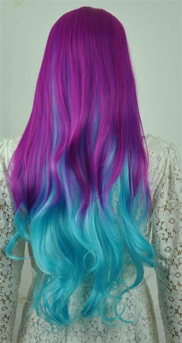Violetit ja siniset hiukset