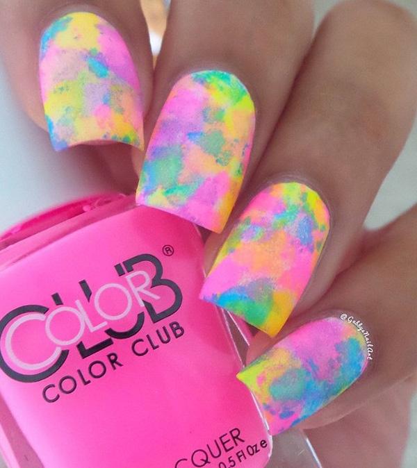 rainbow nail art-26