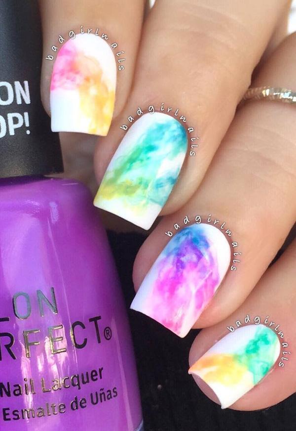 rainbow nail art-29