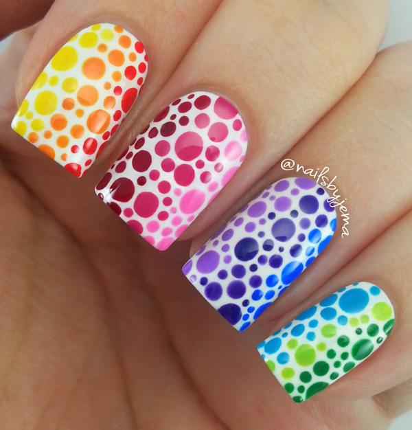 rainbow nail art-31