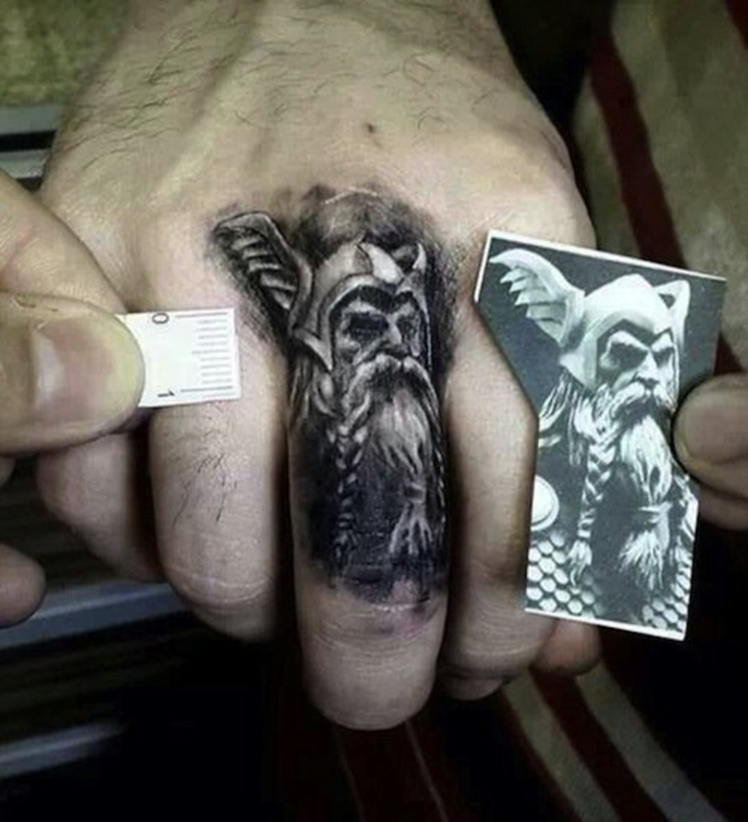 finger tatovering af odin