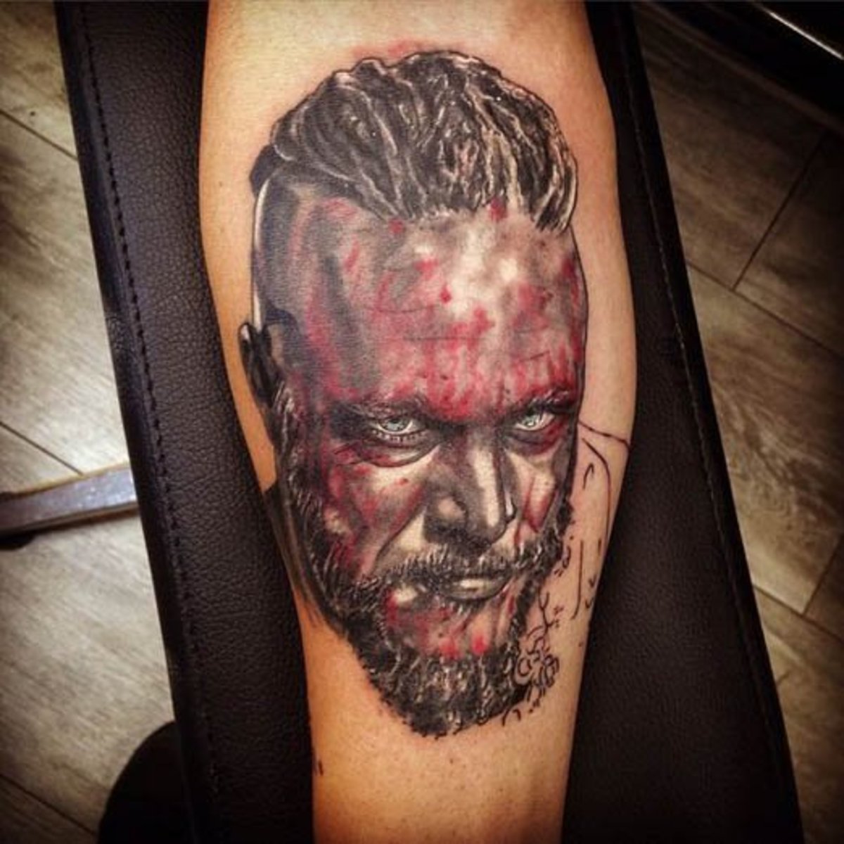 Ragnar vikings tatovering
