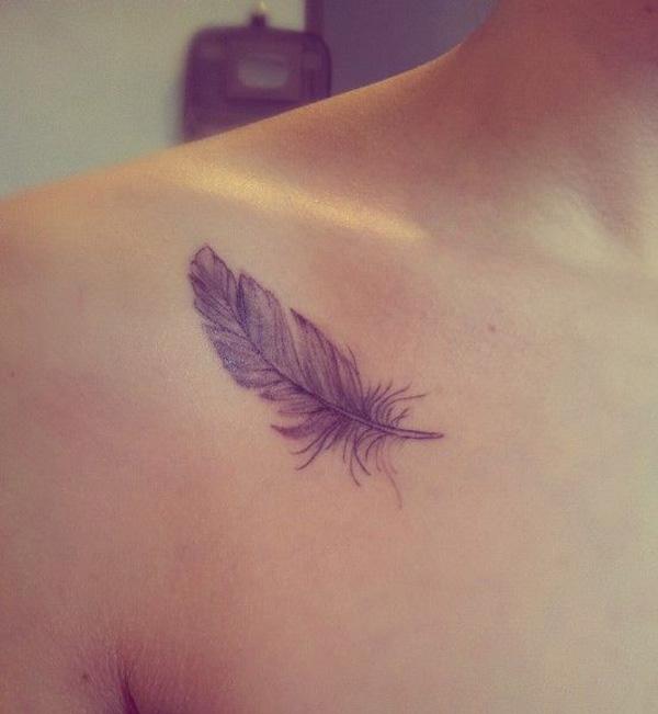 Τατουάζ με φτερά clavivle