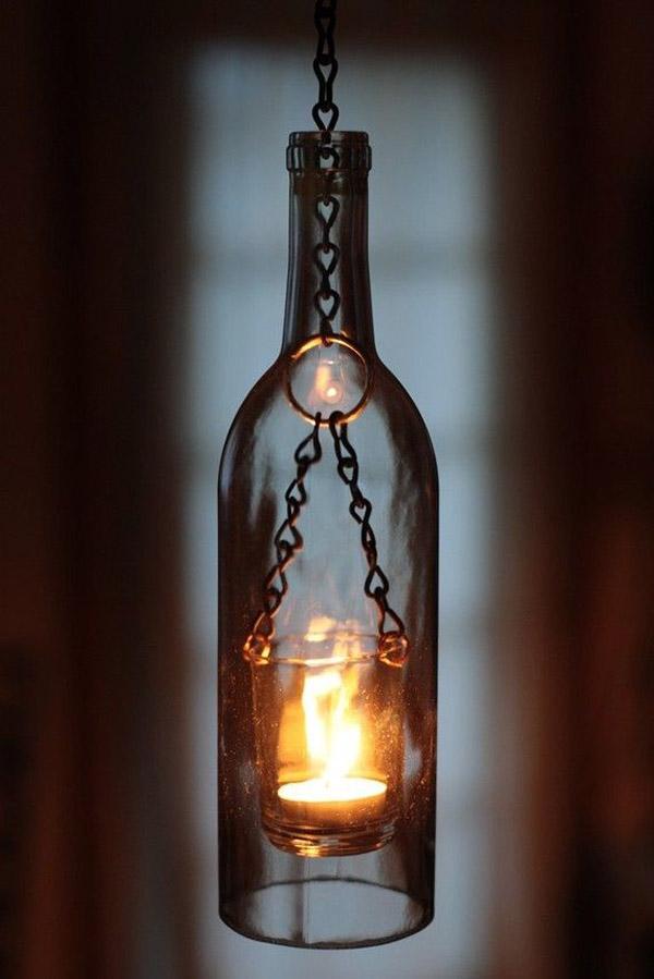 31 DIY ... vinflaske lanterne