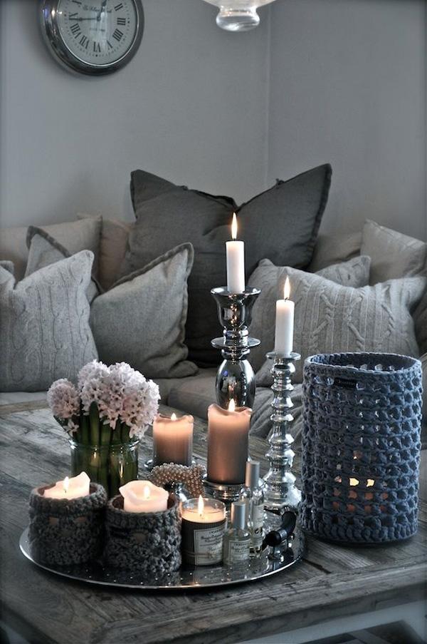 Elegant grå stue