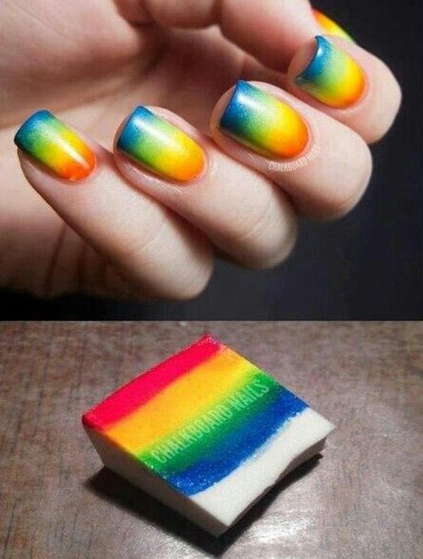 Fantastiske Rainbow Nail Art Designs