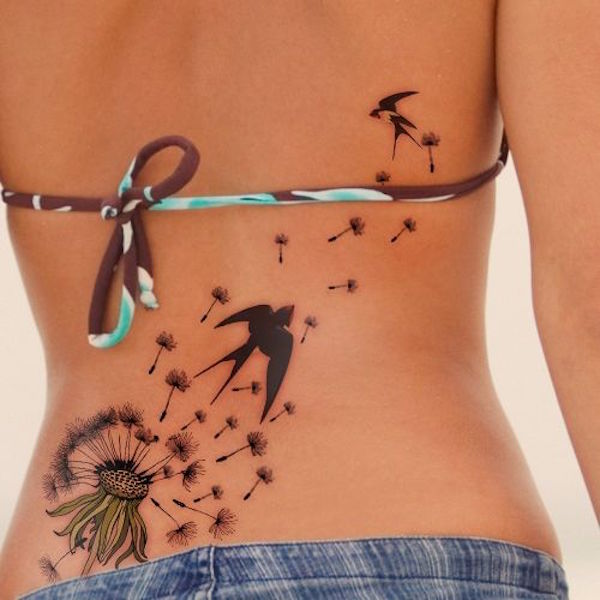40 alkuperäistä voikukka -tatuointimallia