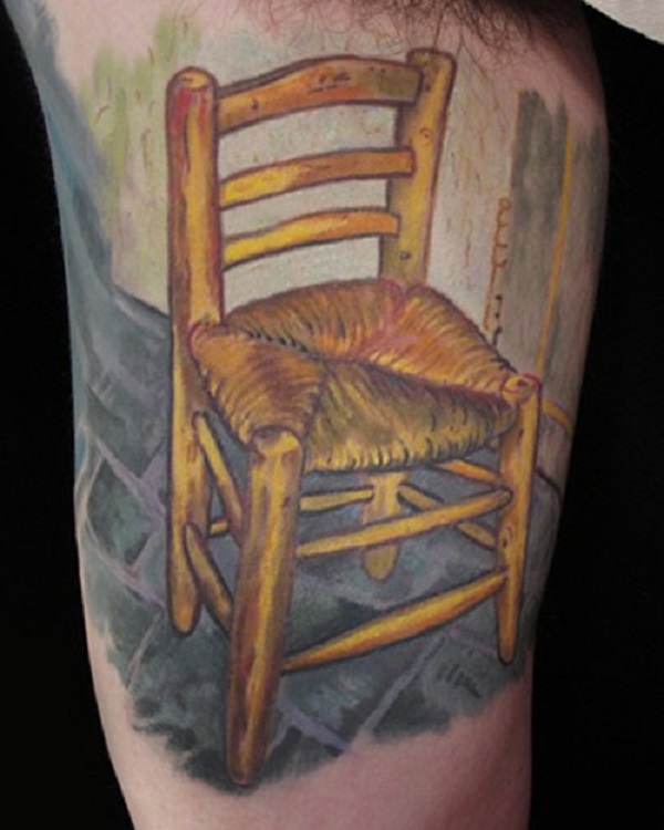 vincent van gogh τατουάζ Van Gogh’s Chair Painting Tattoo