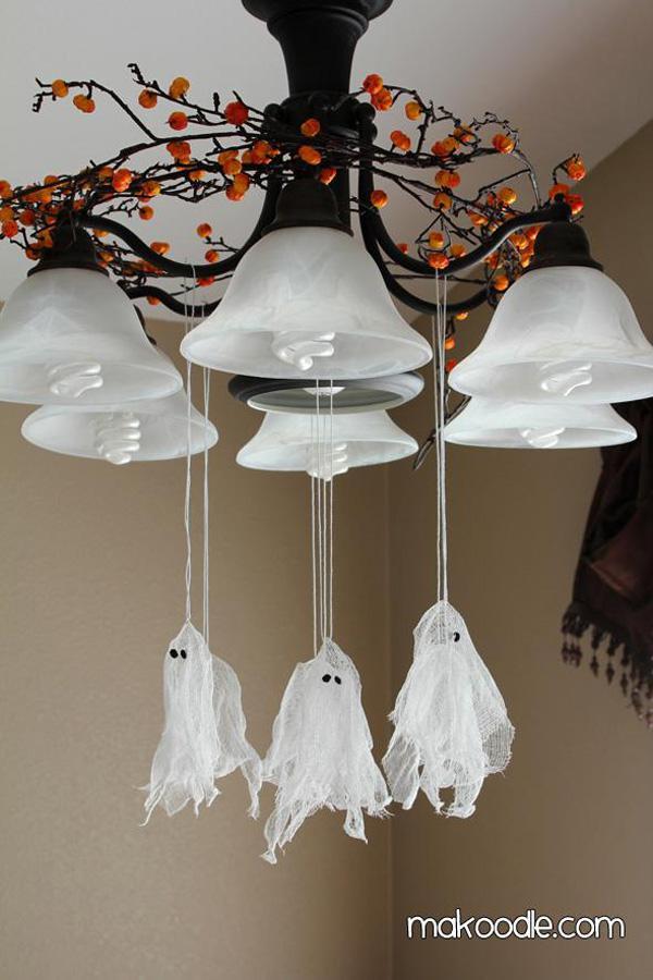 DIY Hanging Ghosts