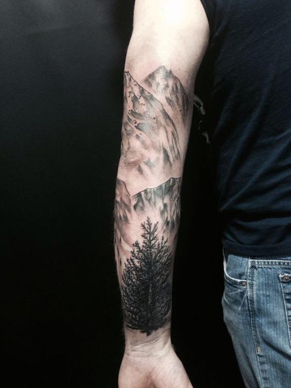 skov og bjerg ærme tatovering-32