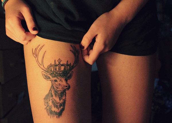 Deer Crown Tattoo