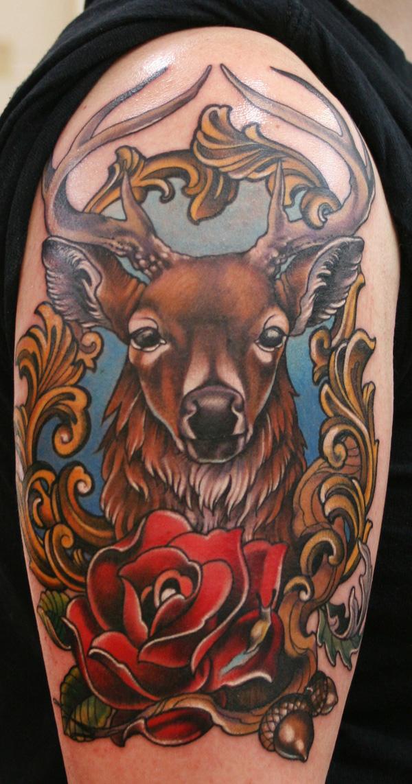 Fancy Deer Tattoo