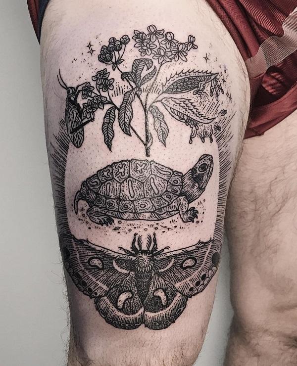 Turtle tatovering