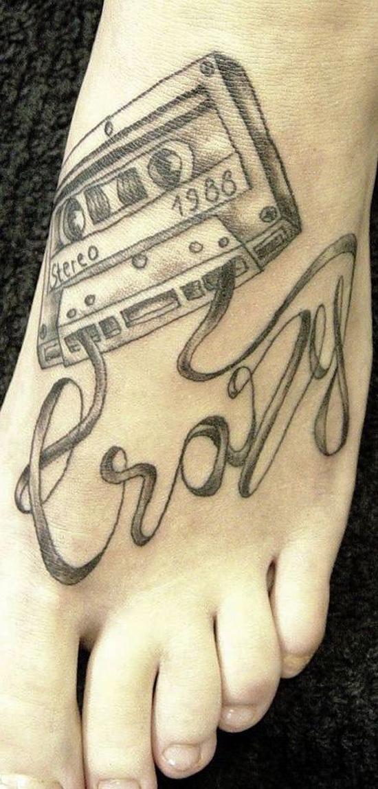 Crazy tape - musik tatovering