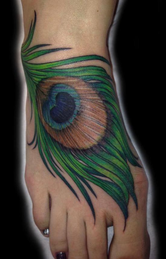 Peacock eye fjer