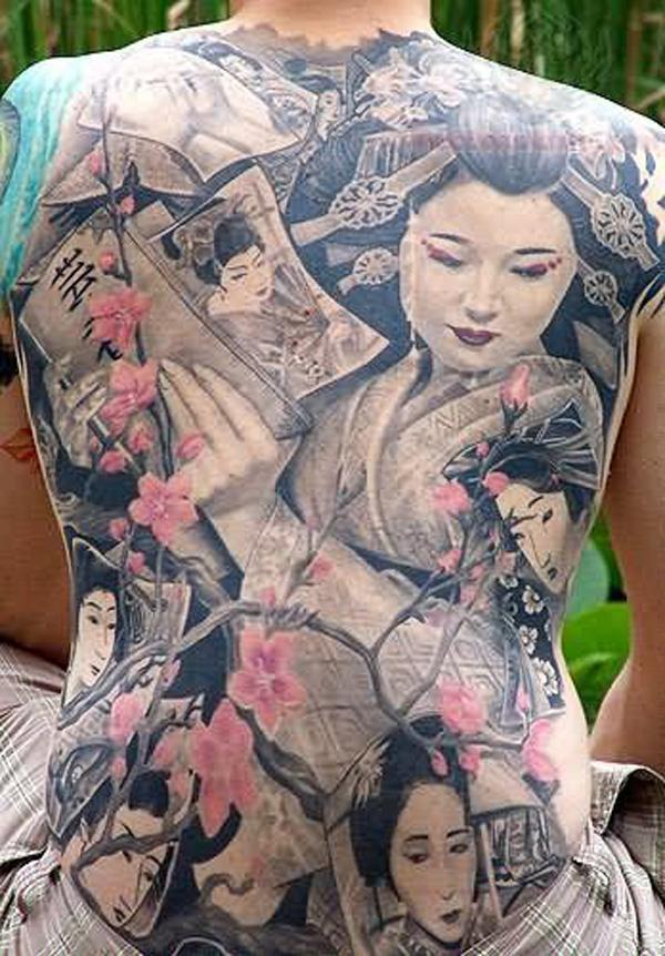 Kokopuolisko Geisha Tattoo