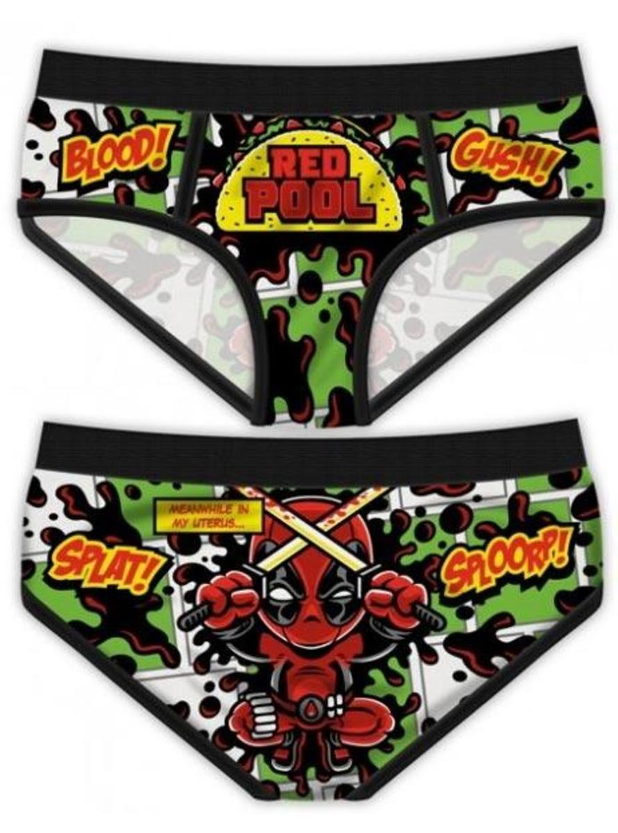 Red Pool Period Panties by Harebrained!