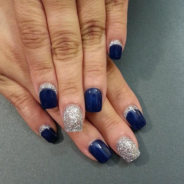 Μπλε με glitter nail art-32