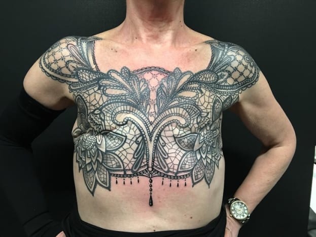 tatuointi, tatuoija, tatuointisuunnittelu, tatuointiinspiraatio, tatuointiidea, rintasyöpä, mastectomy -tatuointi, muste, inkedmag