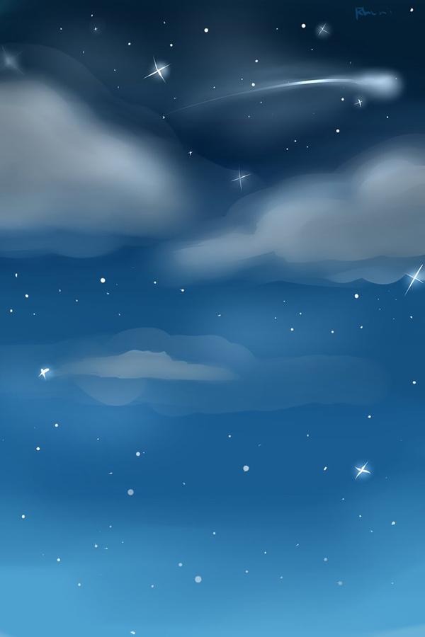 Night Sky Custom Cool baggrund