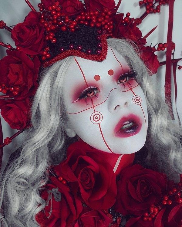 Rose Witch Halloween -meikki