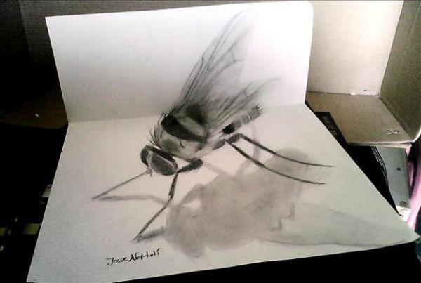 En insekt 3D -tegning af Jose A.