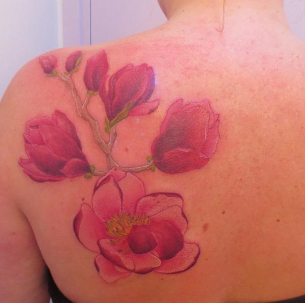 tatovering magnolia tak